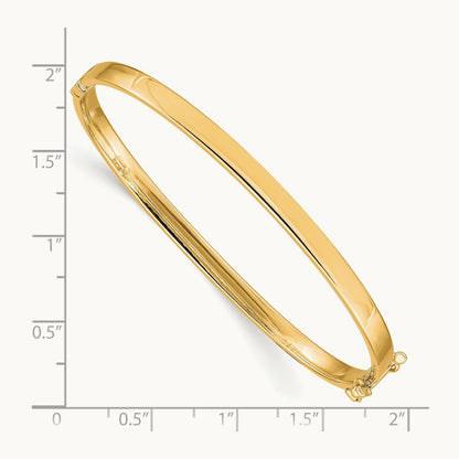 Hinged Bangle — 14K Yellow Gold