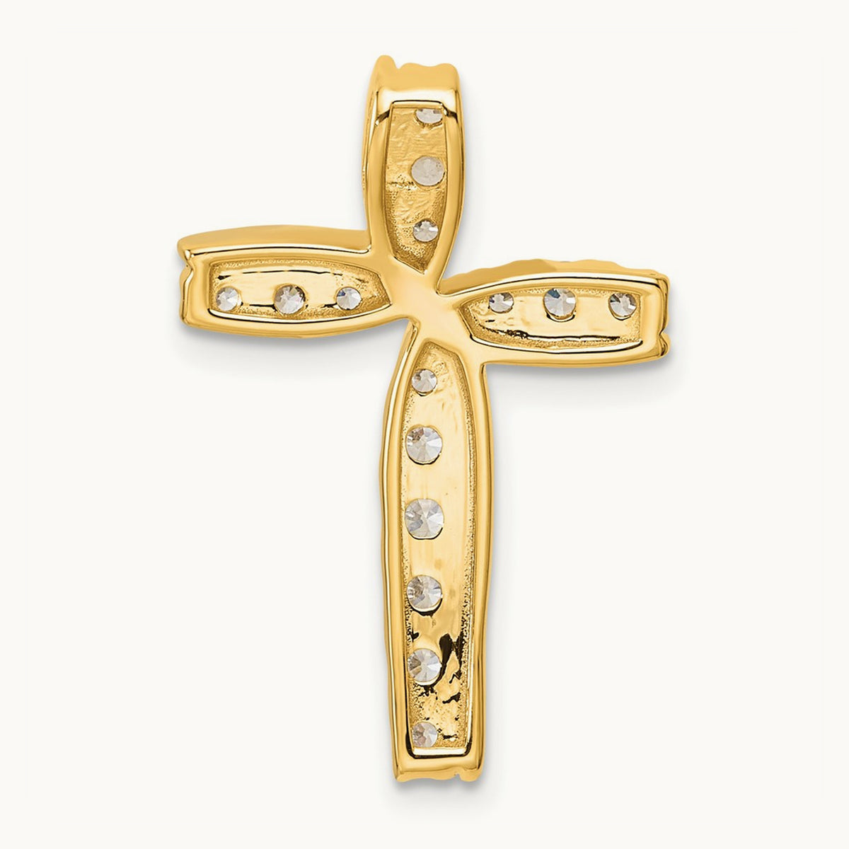 Cross Chain Slide Pendant, 0.50-1.00 ct tw Lab-Grown Diamond