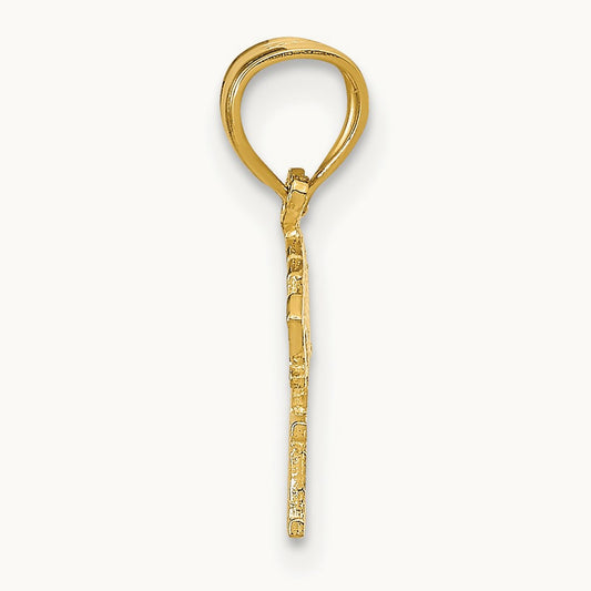 BORN TO WIN Pendant, 14K