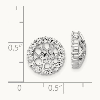Diamond Earring Jackets, 14K White Gold