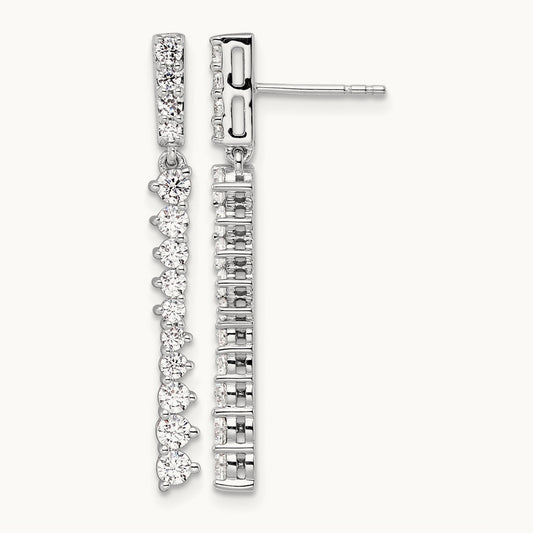 Dangle Post Earrings, 1.00 ct tw Lab-Grown Diamond