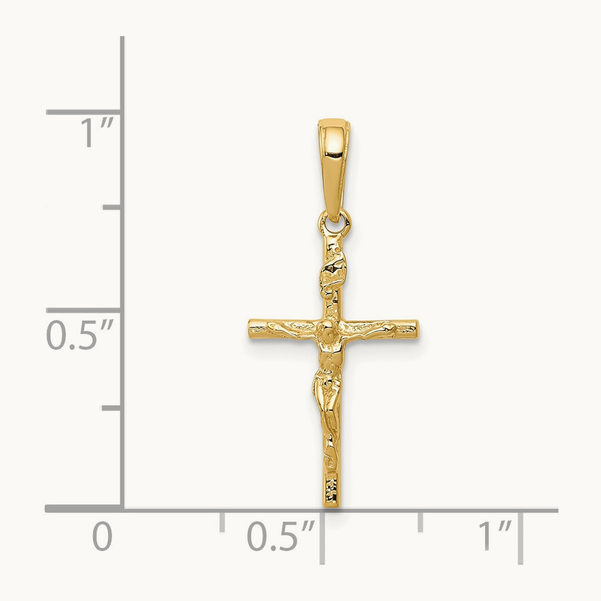 INRI Hollow Crucifix Pendant — photo set