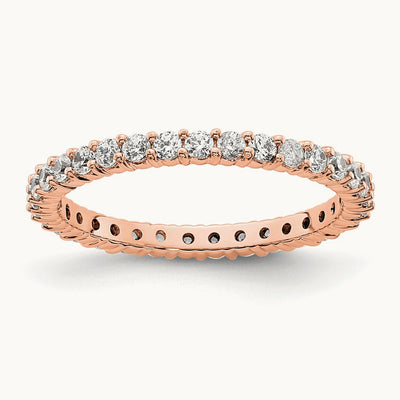 Polished Shared Prong 1/2ct Diamond Eternity Band