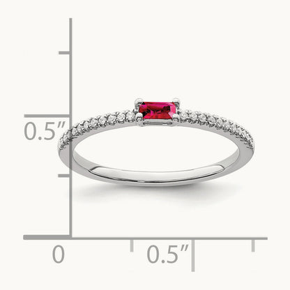 Polished Ruby and Diamond Ring — photo set