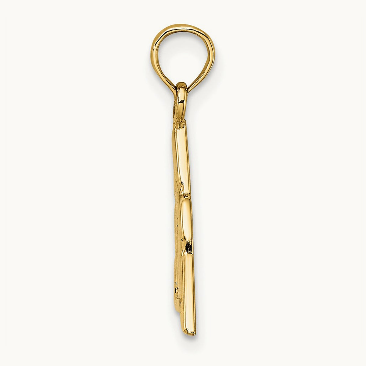 Celtic Trinity Knot Charm in 14K Yellow Gold