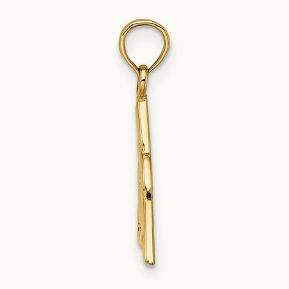 Celtic Trinity Knot Charm in 14K Yellow Gold
