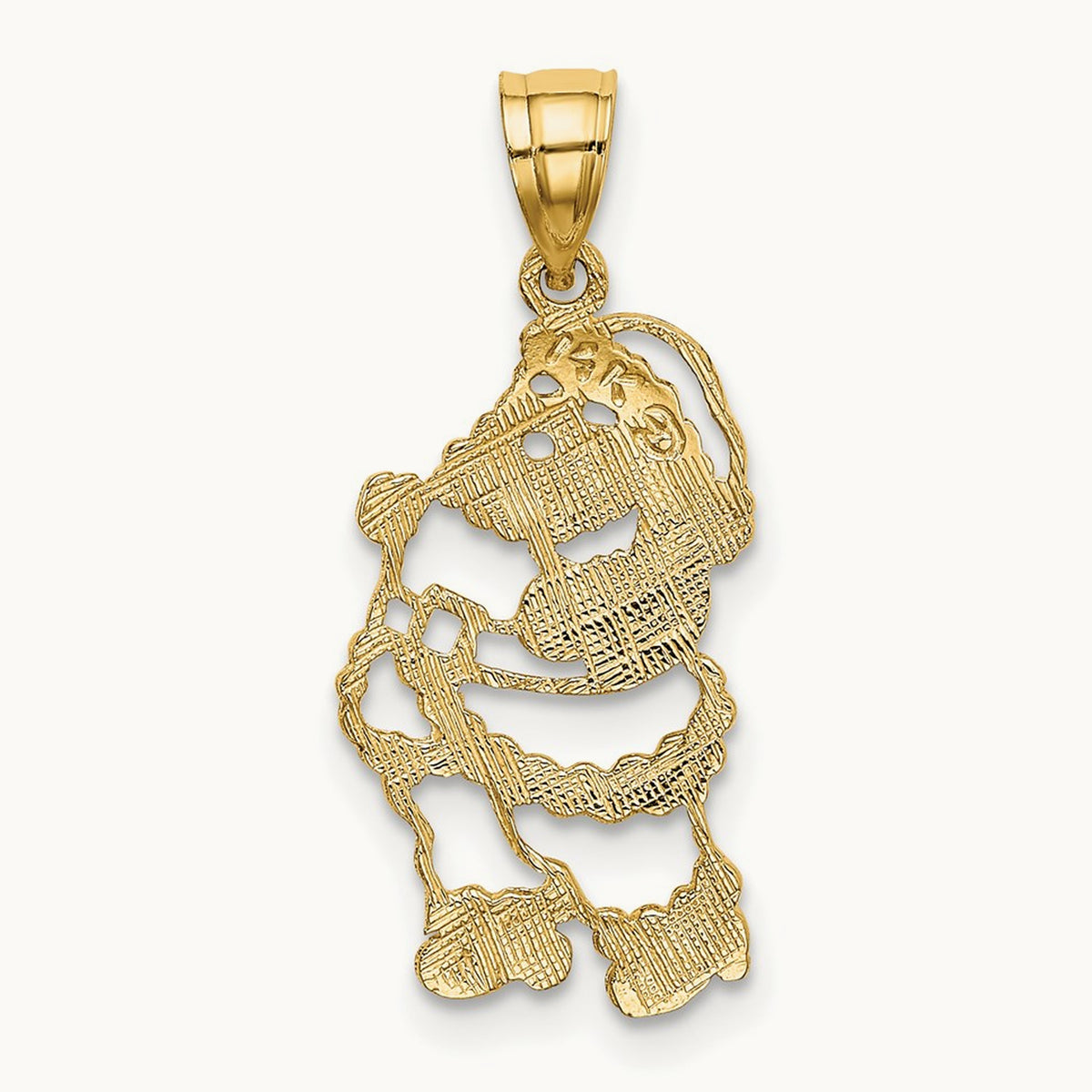 Polished Santa Charm, 14K