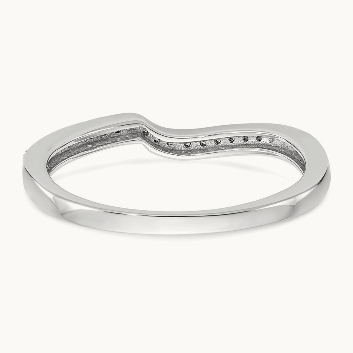 Diamond Wedding Band, 14K White Gold