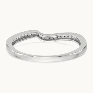 Diamond Wedding Band, 14K White Gold