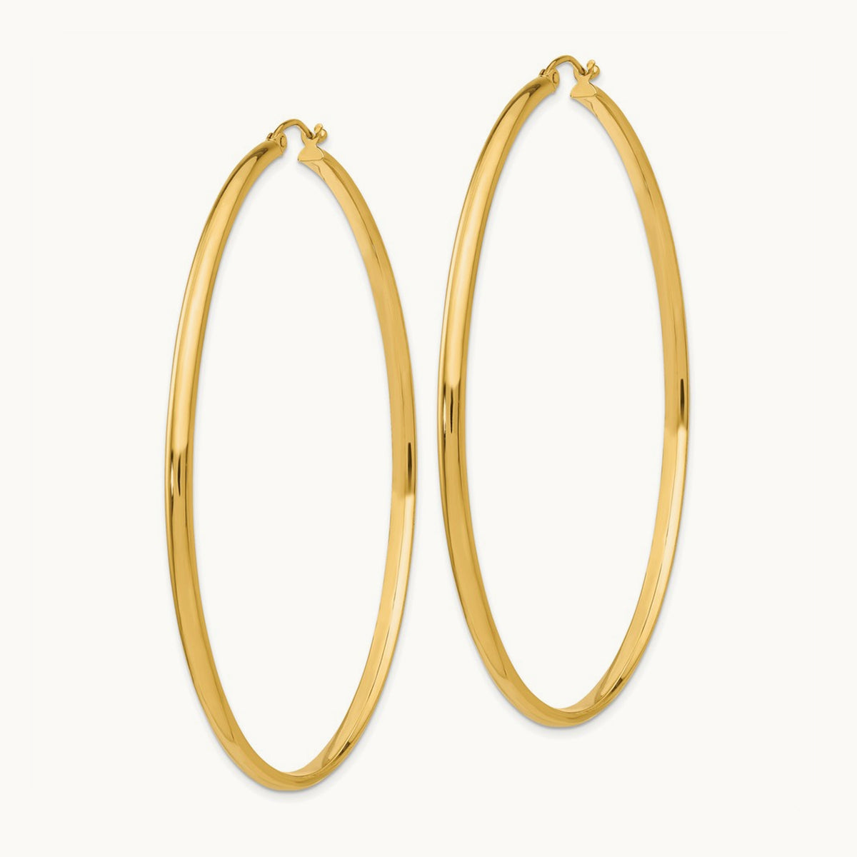 Polished Hoop Earring, 14K