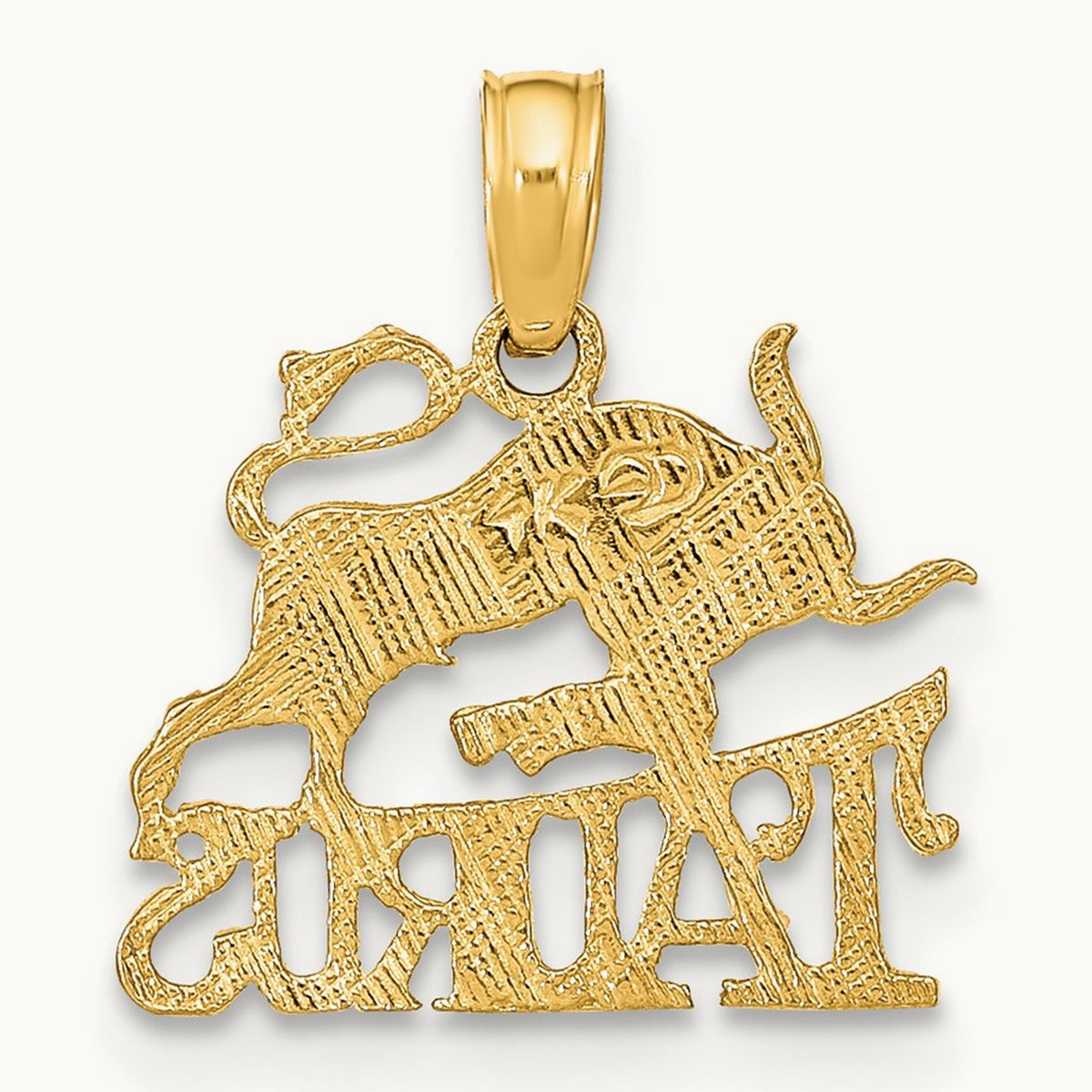 TAURUS Zodiac Charm — 14K Yellow Gold