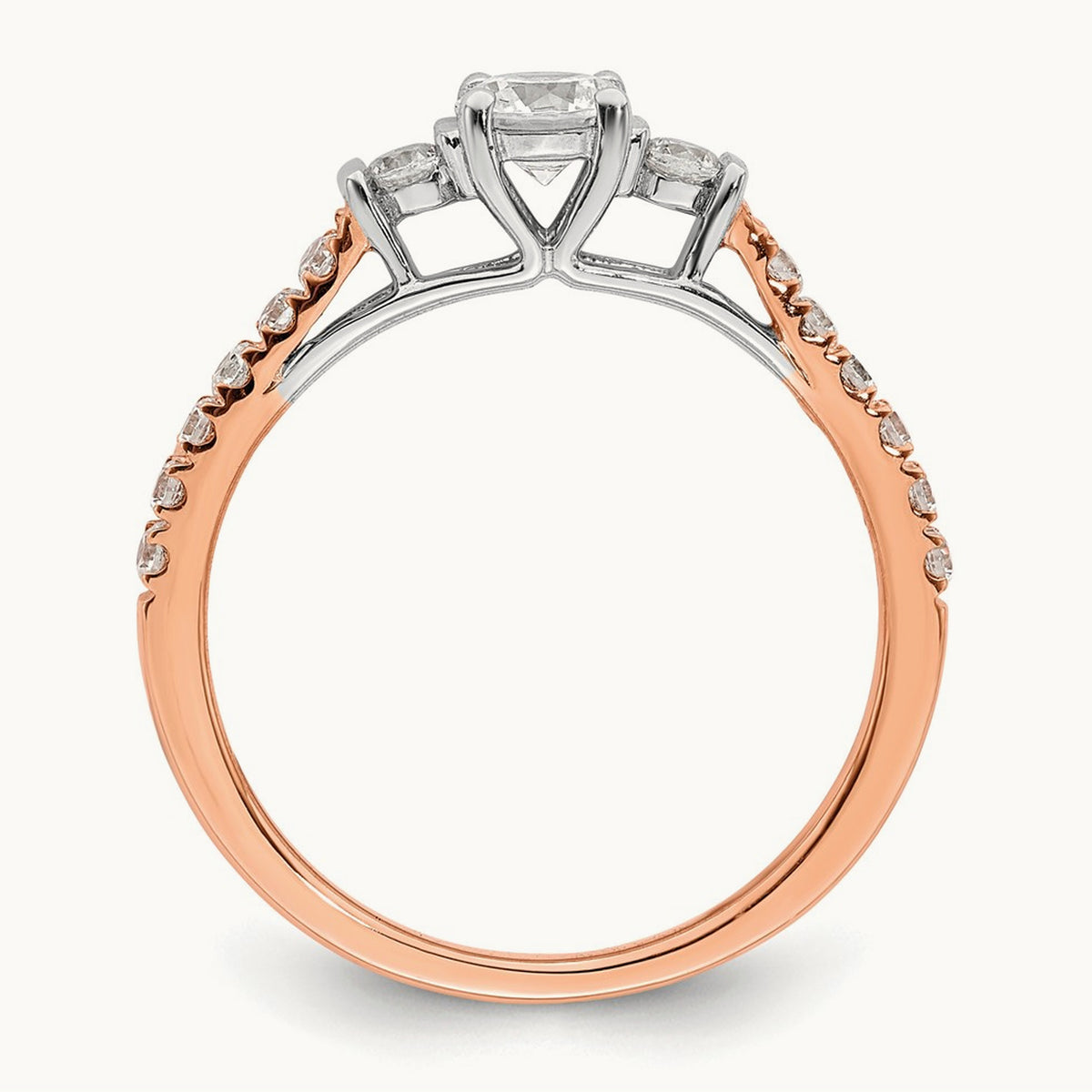 Petite Engagement Ring, 0.75 ct tw Lab-Grown Diamond
