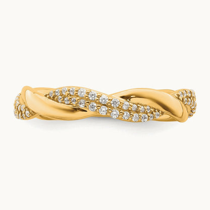Polished Diamond Fashion Ring, 14K