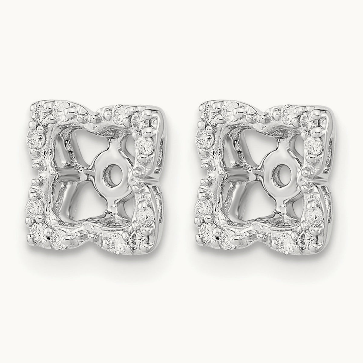 Diamond Earring Jackets, 14K White Gold