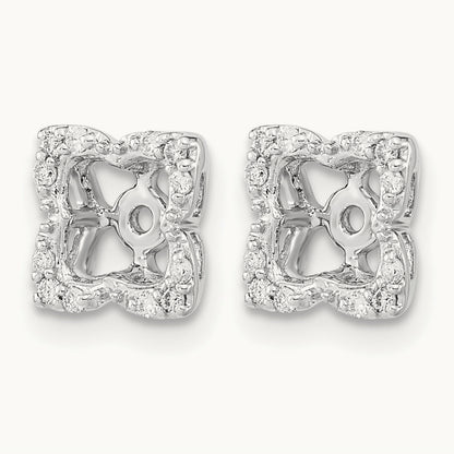 Diamond Earring Jackets, 14K White Gold