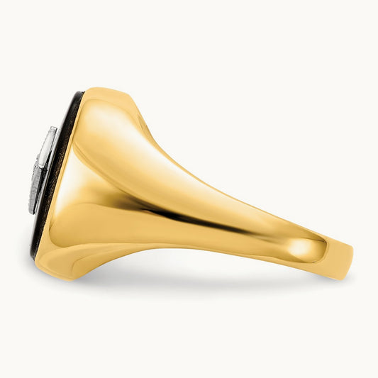 VS Diamond men's ring, 14K