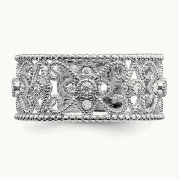 Fashion Band, 0.25 ct tw Lab-Grown Diamond — 14K White Gold