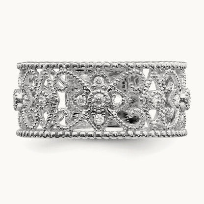 Fashion Band, 0.25 ct tw Lab-Grown Diamond — 14K White Gold