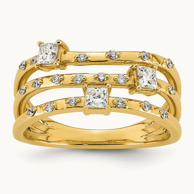 Fashion Ring, 0.50 ct tw Lab-Grown Diamond