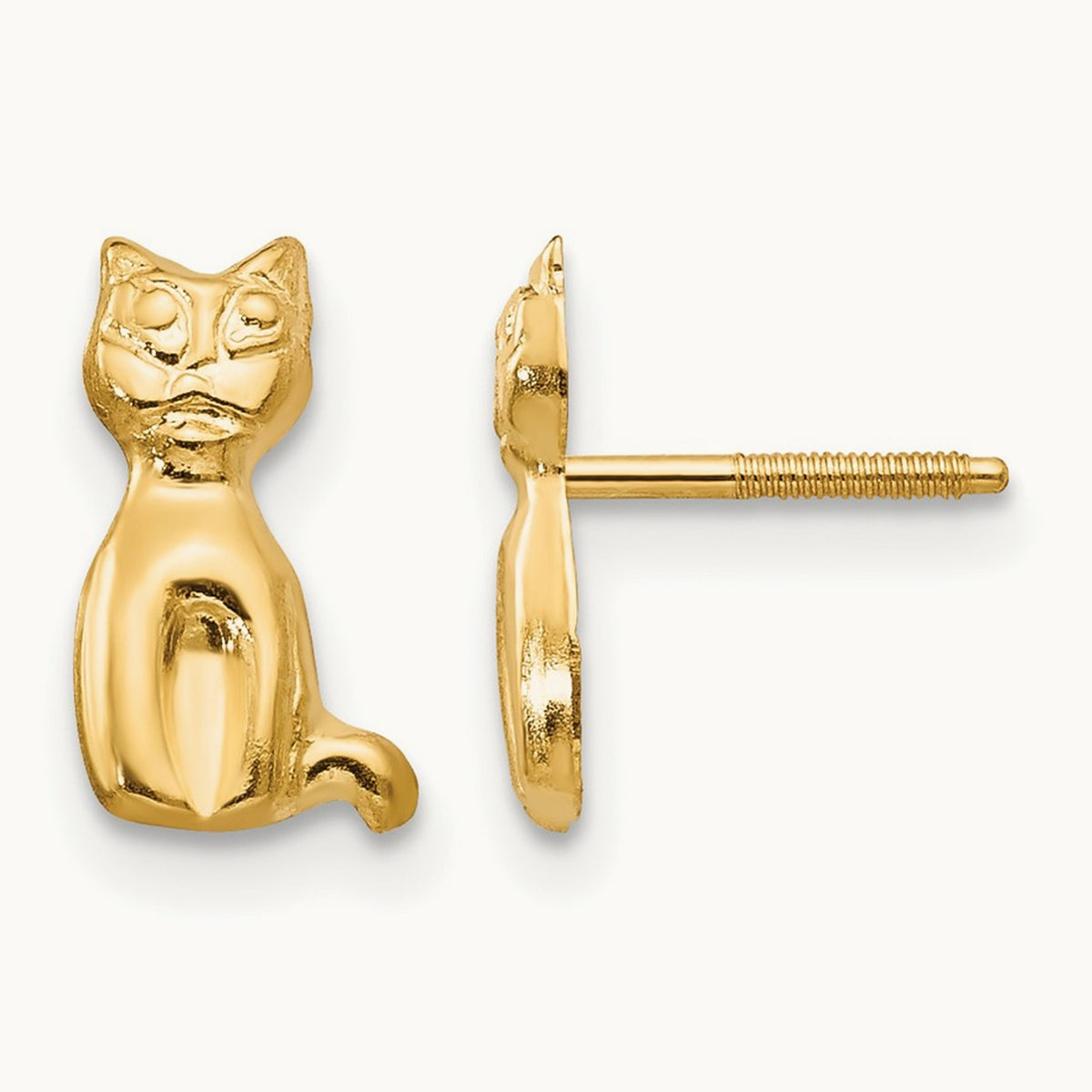 Madi K Cat Earrings, 14K