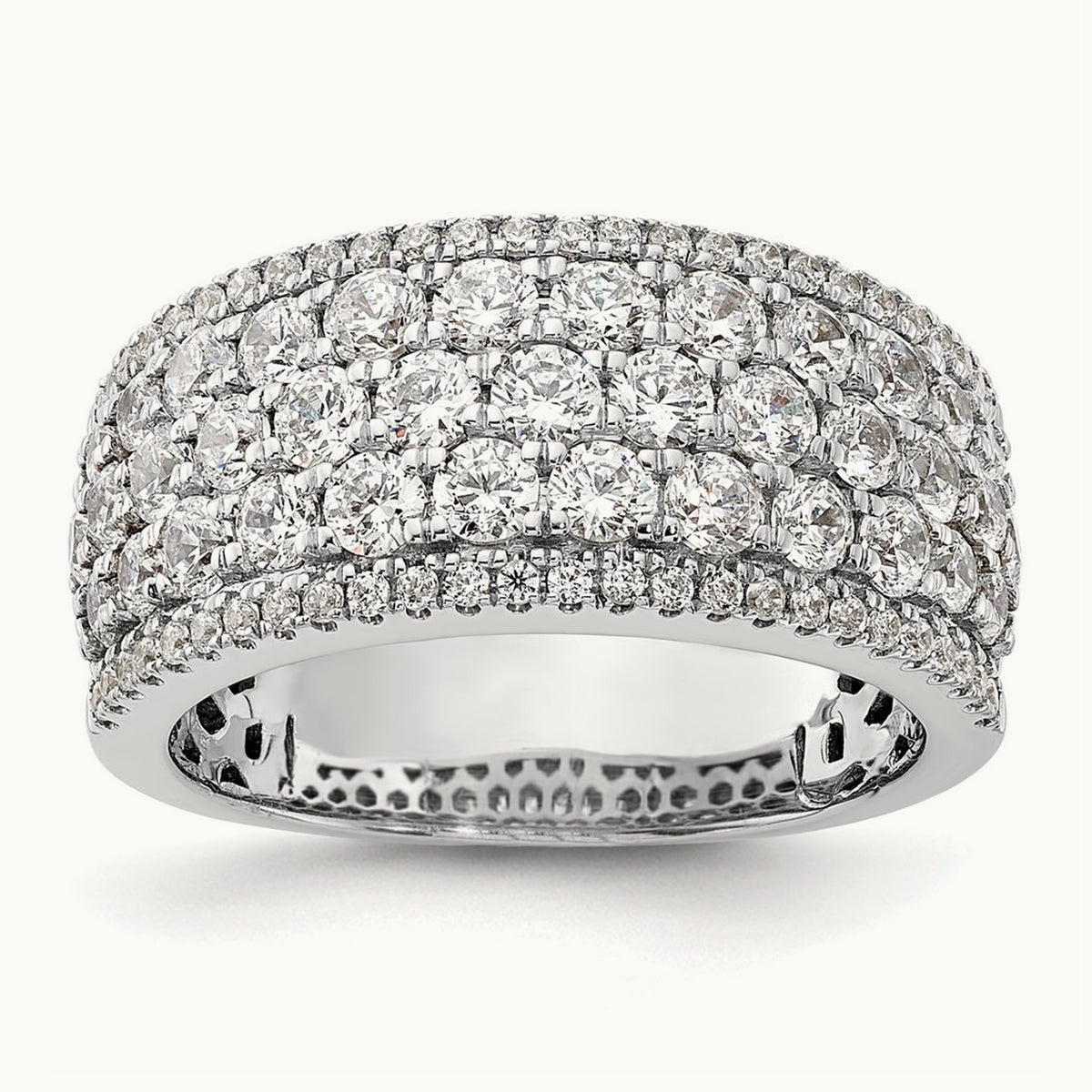 Complete Diamond Band, 14K White Gold