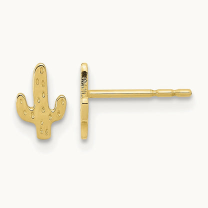 Polished Cactus Post Earrings — photo set