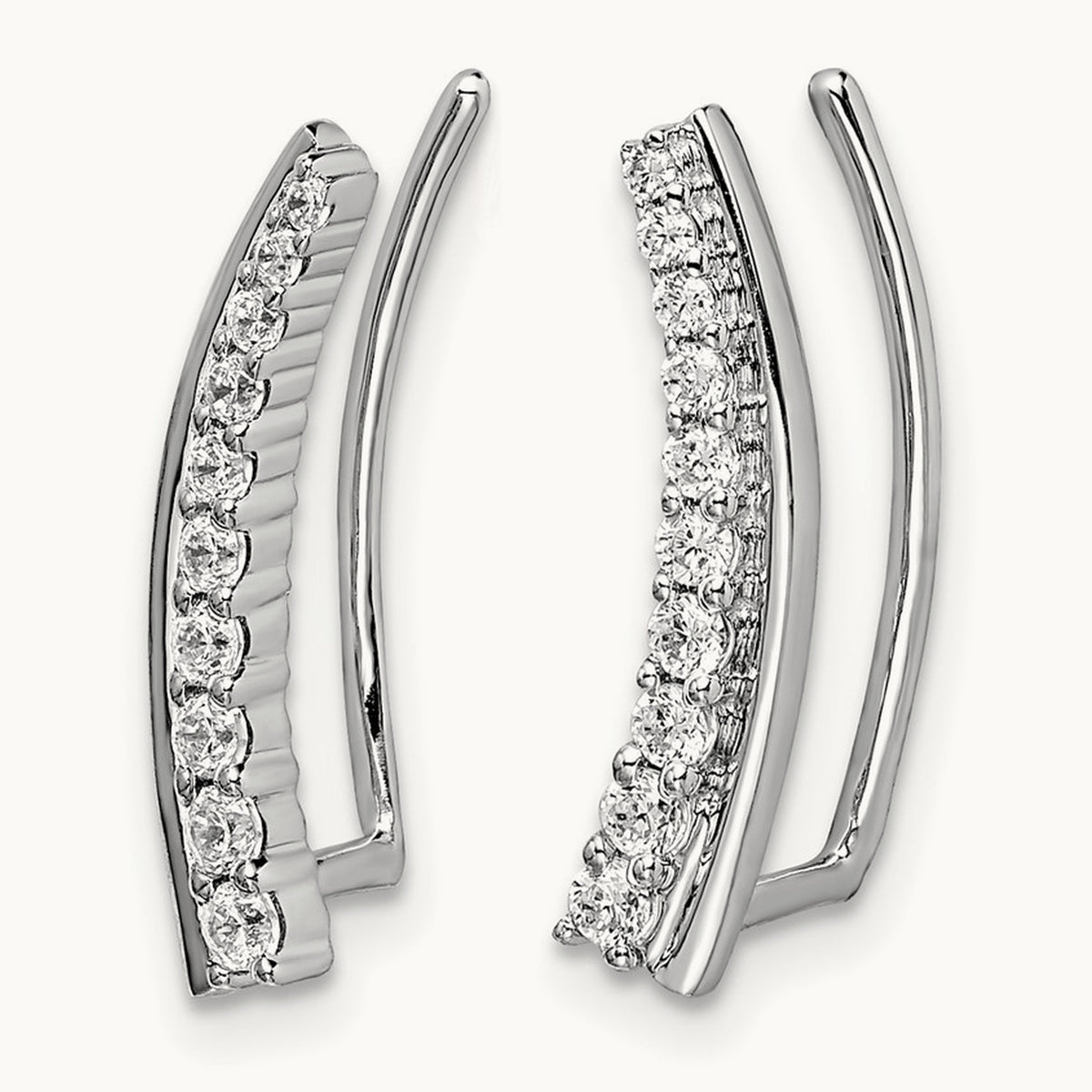 Earrings Climber Earrings, 0.25 ct tw Lab-Grown Diamond