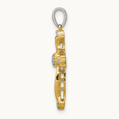 1/20ct. Diamond Cross Pendant — photo set