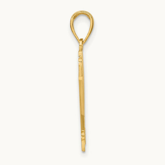 LAS VEGAS w/ Playing Cards Charm, 14K