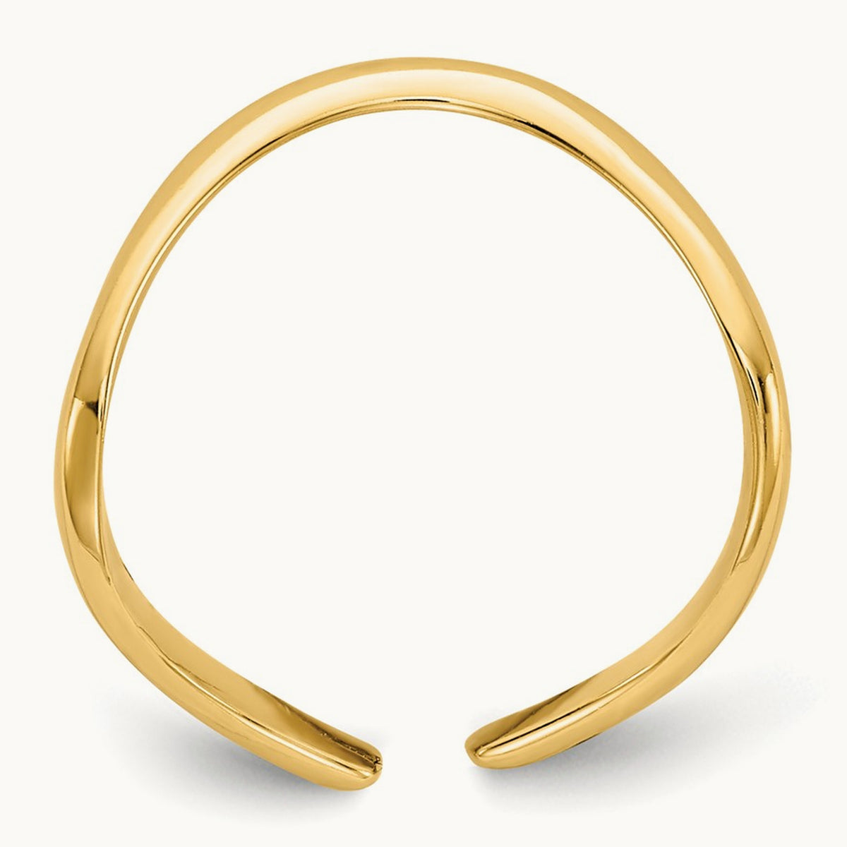 Polished Toe Ring, 14K