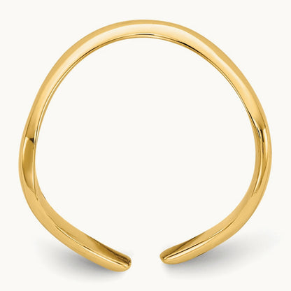 Polished Toe Ring, 14K
