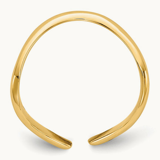 Polished Toe Ring, 14K