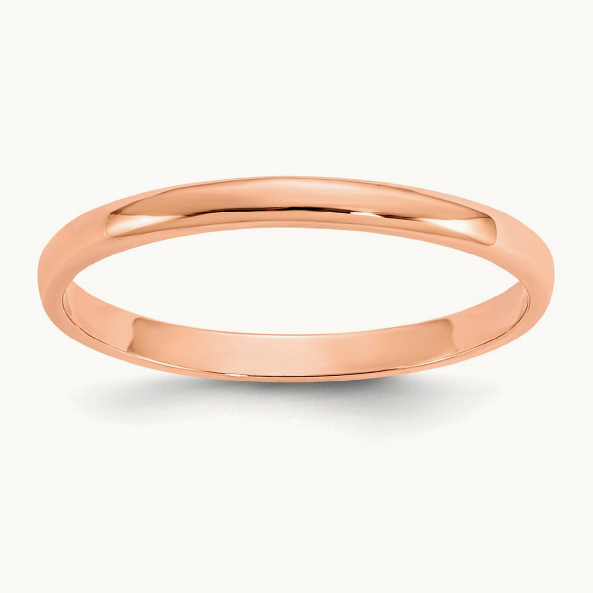 Polished Ring — 14K Rose Gold