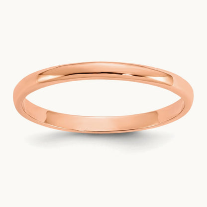 Polished Ring — 14K Rose Gold