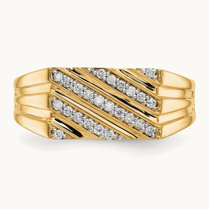 Diamond Mens Ring, 14K