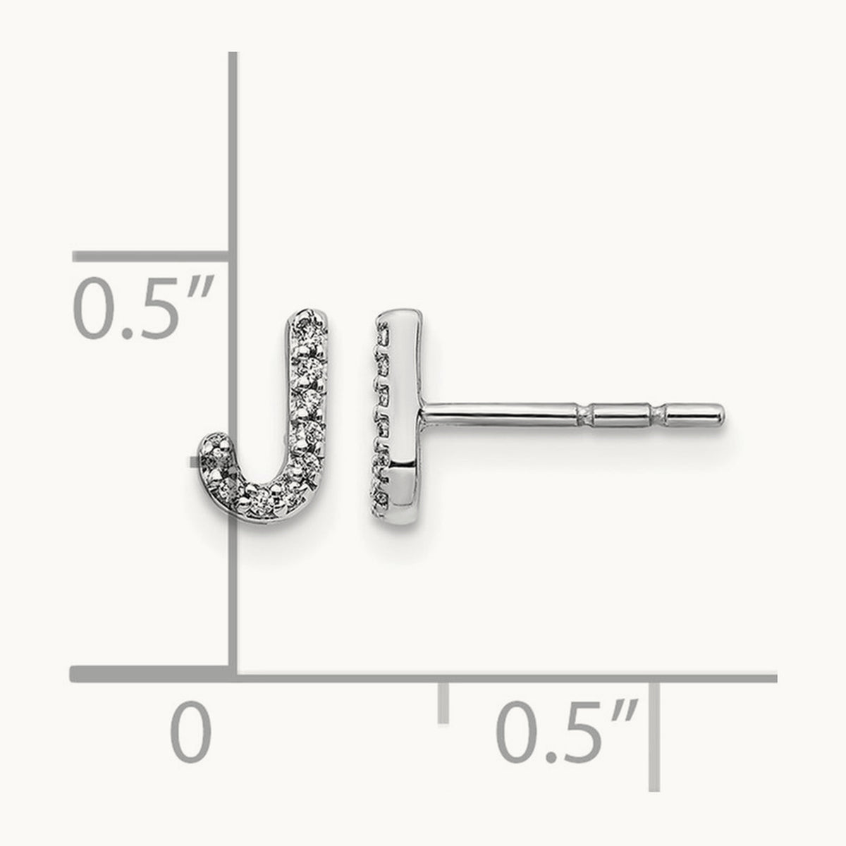 Diamond Earrings — 7mm, J