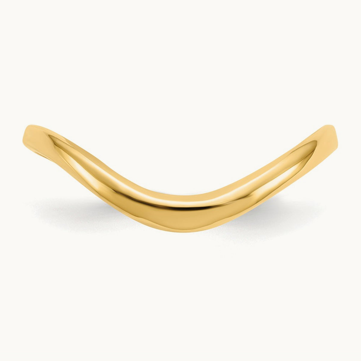 Wave Fashion Thumb Ring — 14K Yellow Gold