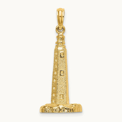 3-D Cape Henlopen Lighthouse, De Charm, 14K