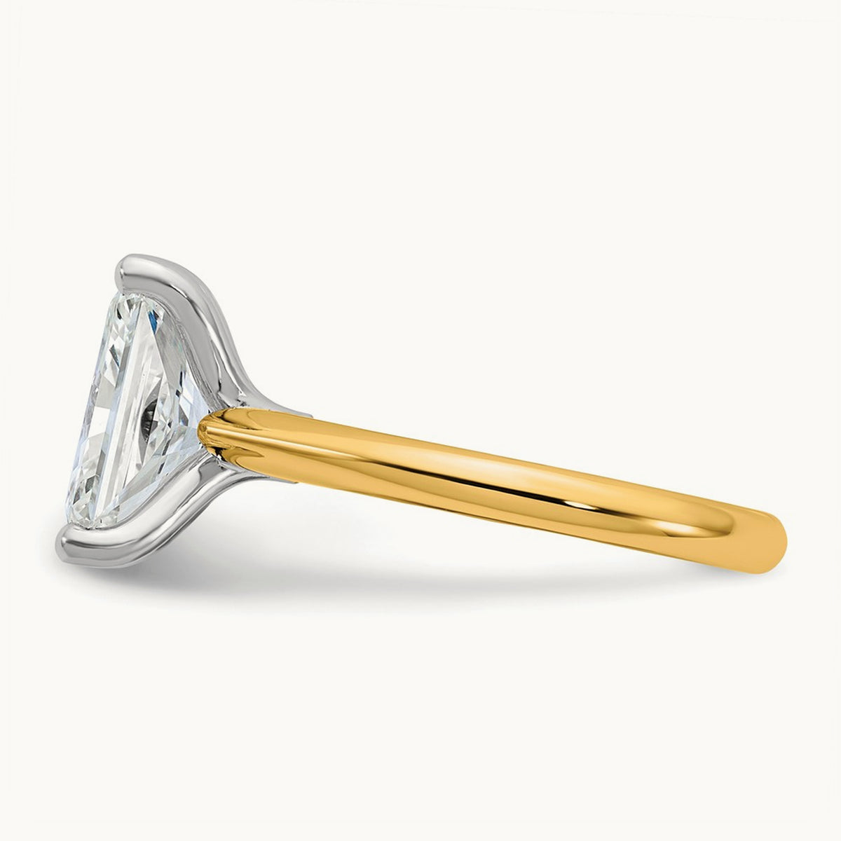 Radiant 8X Ring, 4.00 ct tw Lab-Grown Diamond — 14K Two-Tone