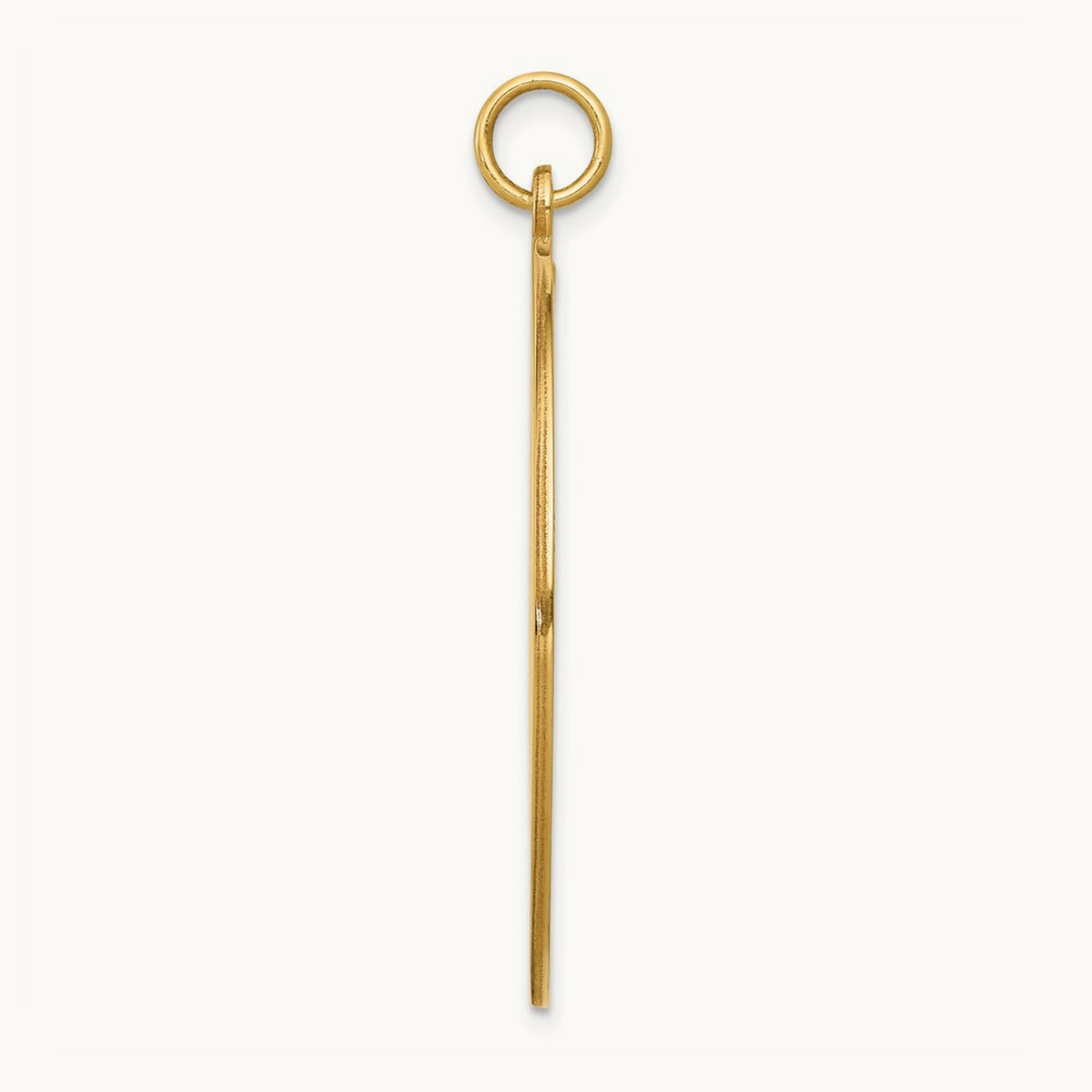 Red Enamel Medical Jewelry Pendant, 14K