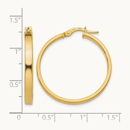 Polished Earrings, 14K — Leslie's