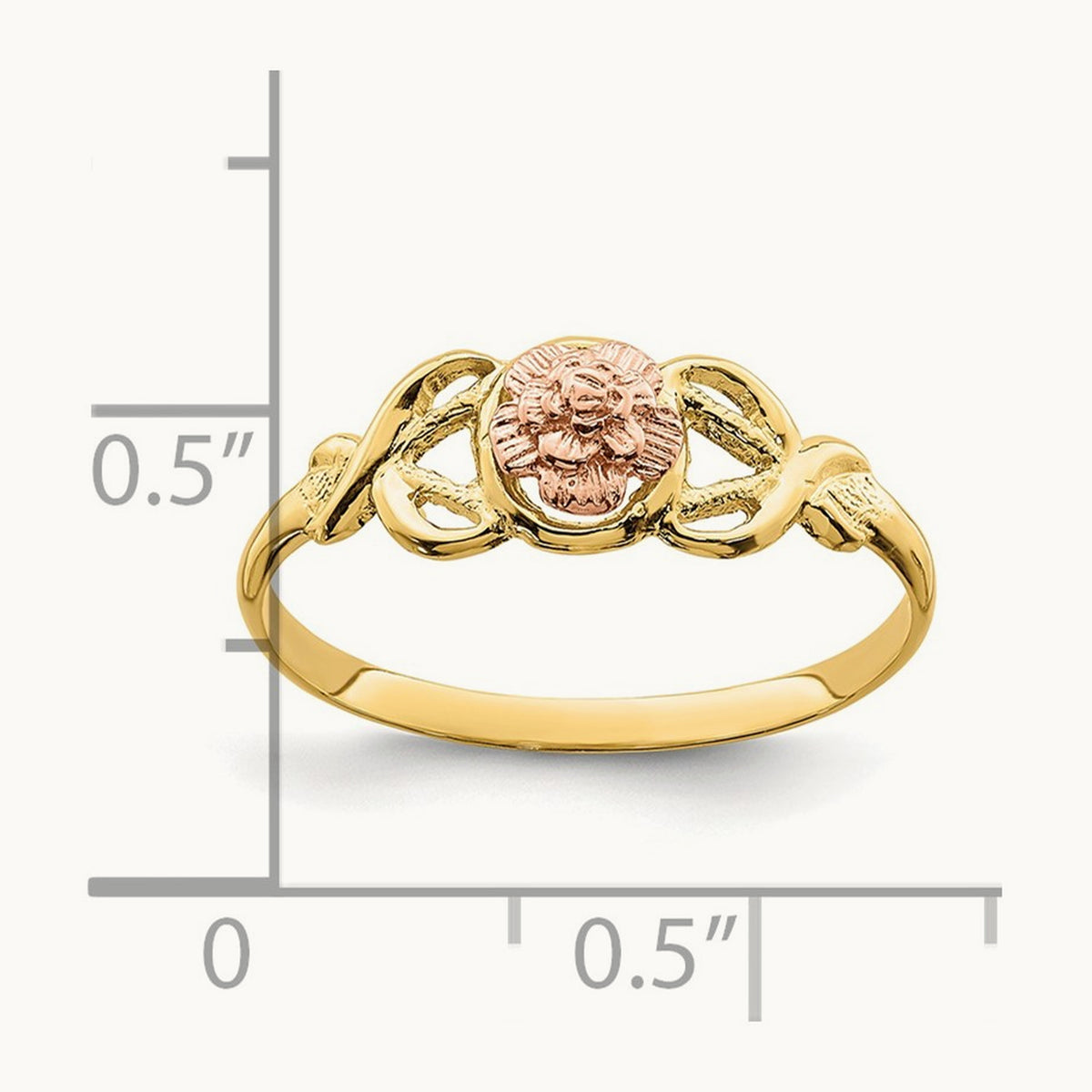 Polished Ring, 14K Two-tone