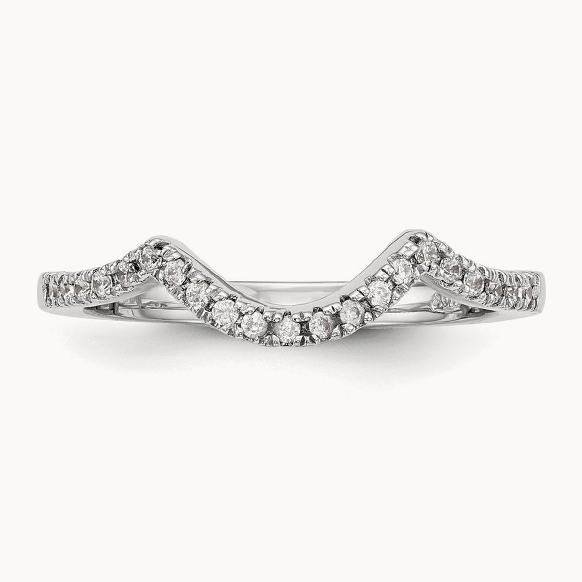 Diamond Wedding Band, 14K White Gold