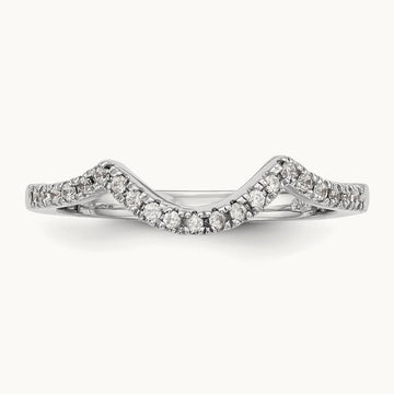 Diamond Wedding Band, 14K White Gold