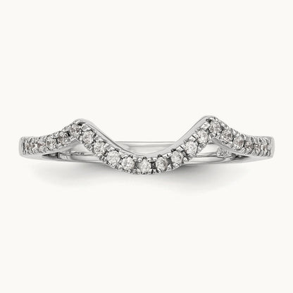 Diamond Wedding Band, 14K White Gold