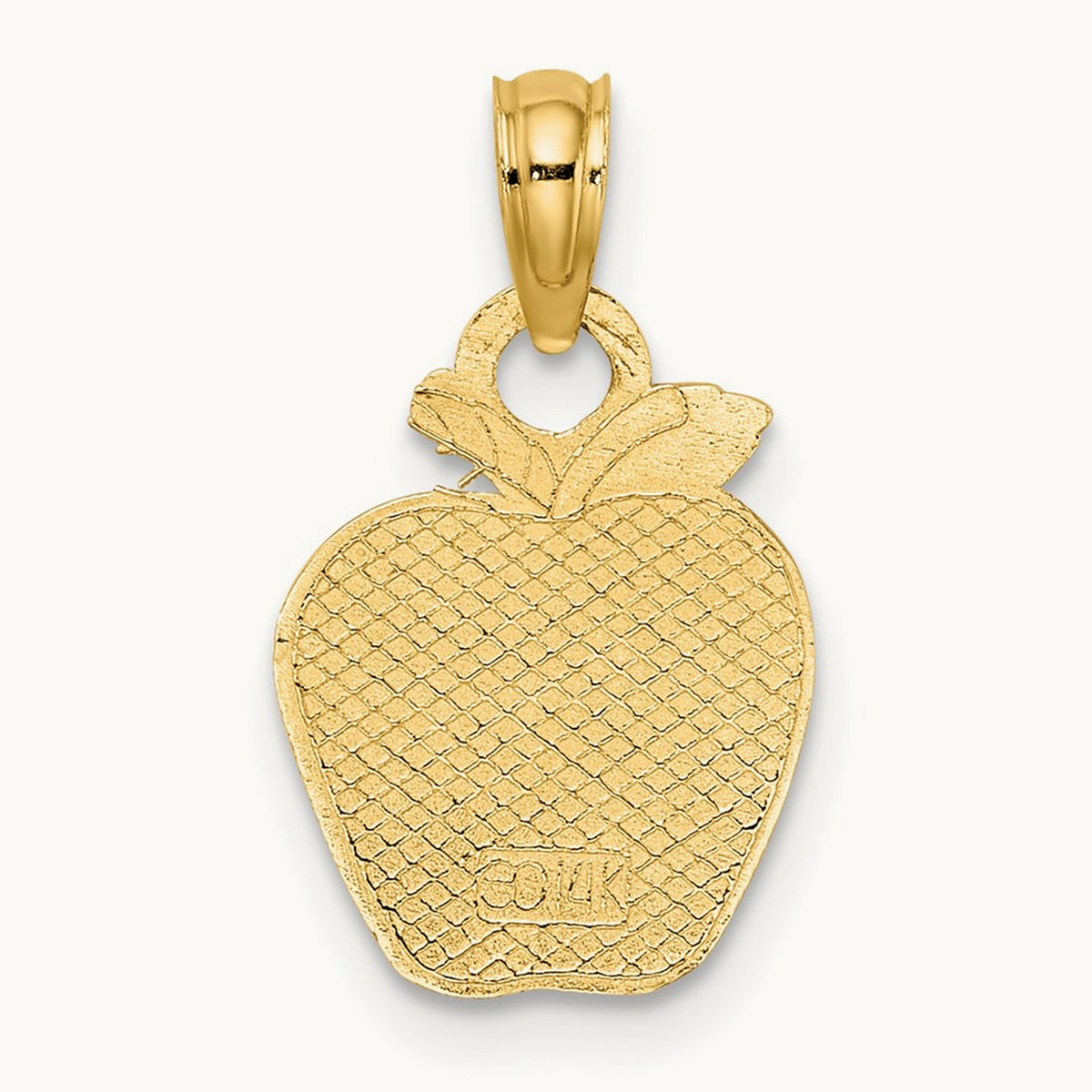 Polished Apple Charm, 14K