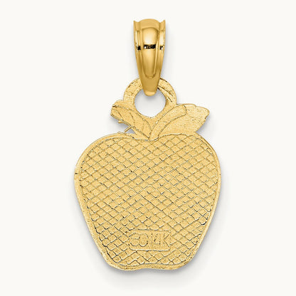 Polished Apple Charm, 14K