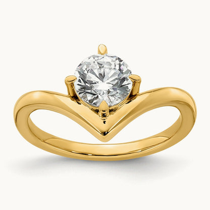 Round Ring, 1.00 ct tw Lab-Grown Diamond