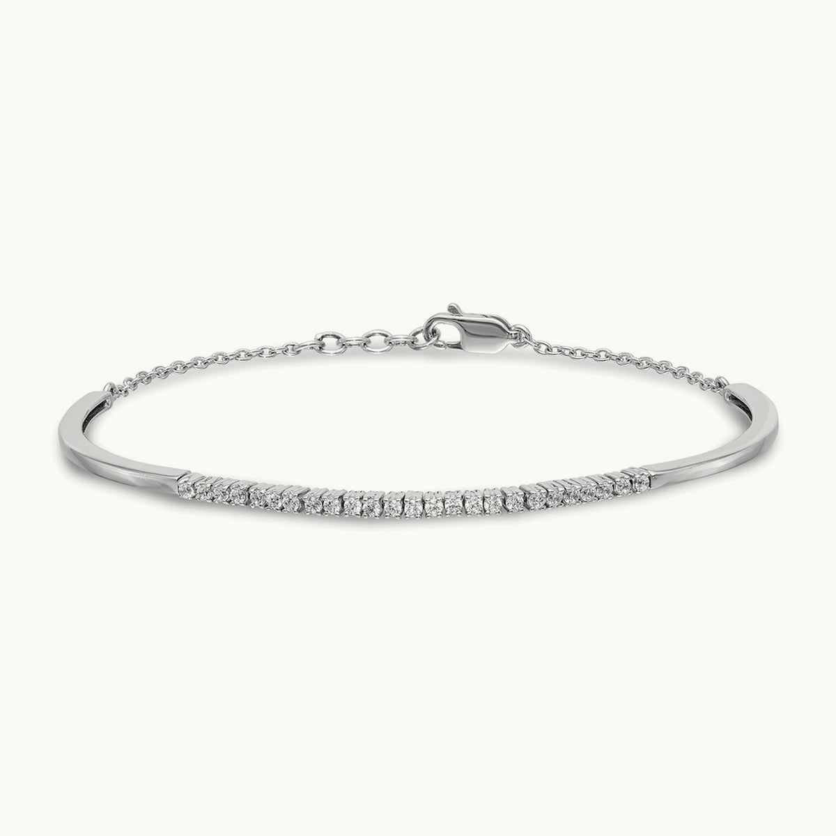 Bangle Bracelet, 0.50-0.75 ct tw Lab-Grown Diamond