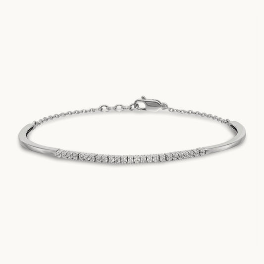 Bangle Bracelet, 0.50-0.75 ct tw Lab-Grown Diamond